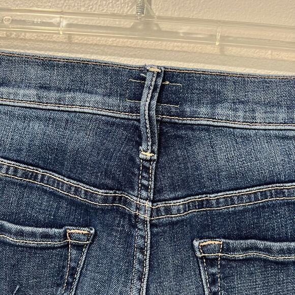 Mother Jeans Cha Cha Fray Girl Crush Crop Flare Raw Hem Designer Denim Sz 29 - Picture 7 of 15